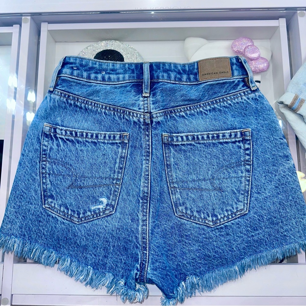 Patchwork Bandana Inspired American Eagle Mom Sho… - image 2